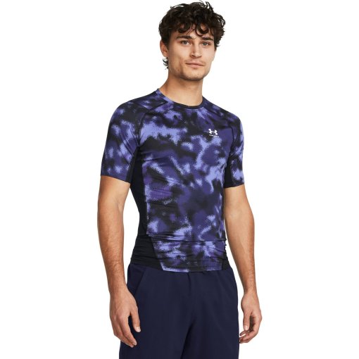 Foto de Under Armour Camiseta de Manga Corta Estampada Hombre - HeatGear® - Starlight/White