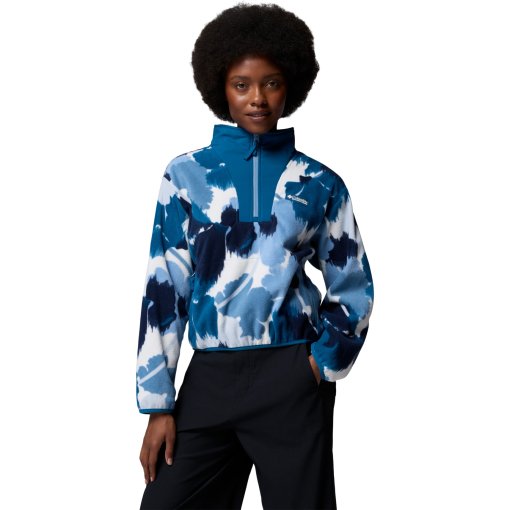 Produktbild von Columbia Sequoia Grove II Printed Half Zip Fleecepullover Damen - Phoenix Blue Ikatbloom/Phoenix Blue/Rainy Day