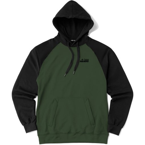 Immagine prodotto da Loose Riders Felpa con Cappuccio Uomo - Essentials Tech Fleece - Olive Black