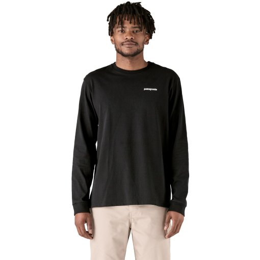 Picture of Patagonia P-6 Logo Responsibili-Tee Longsleeve Shirt Men - Black