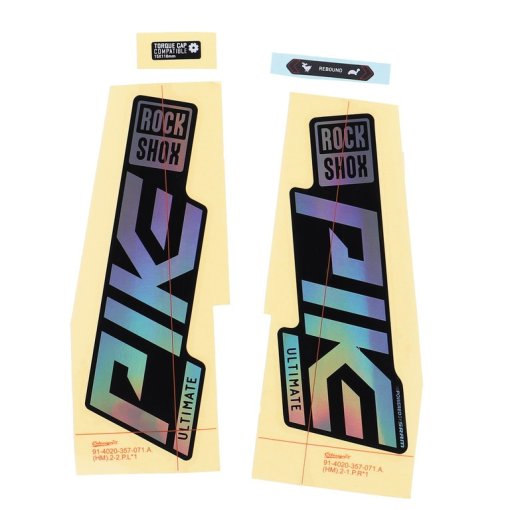 Immagine prodotto da RockShox Decal Kit per 27.5/29&quot; Pike Ultimate - gloss rainbow foil per high gloss black (2021)