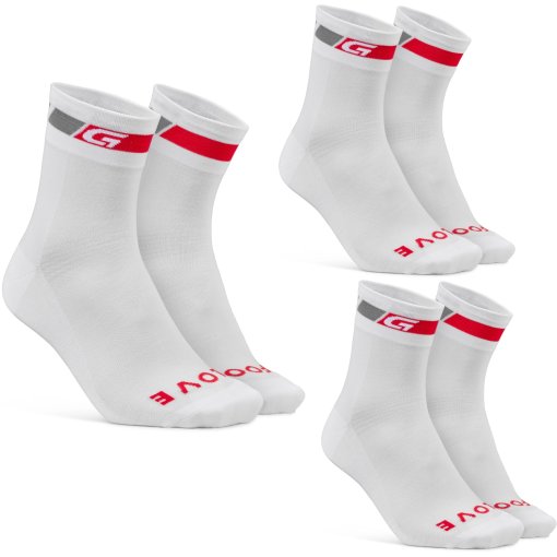 Foto de GripGrab Calcetines - Classic Regular Cut - Pack de 3 - Blanco