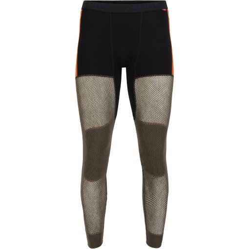 Foto de Aclima Calzoncillo Largo Hombre - WoolNet Hybrid Longs - jet black/tarmac/gold flame