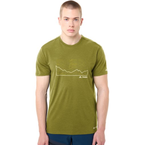 Photo produit de Vaude T-Shirt Homme - Tekoa Wool - dark leaf