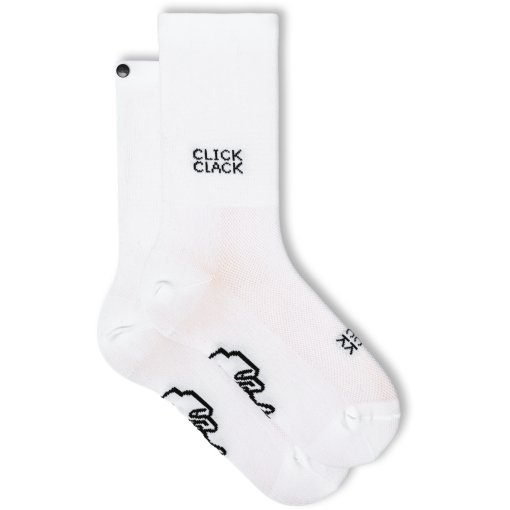 Produktbild von FINGERSCROSSED Classic Rituals Fahrradsocken - Click Clack - White