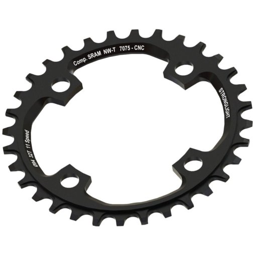 Foto de Stronglight MTB Narrow-Wide Plato - 4-Brazo - 94mm - para SRAM X01 - negro
