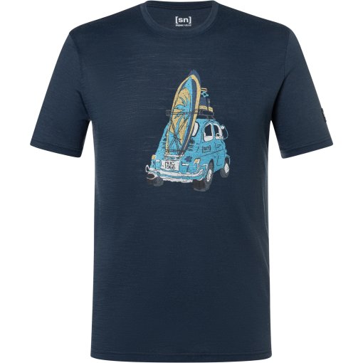 Productfoto van SUPER.NATURAL Carsurf t-shirt voor heren - Blueberry/Various