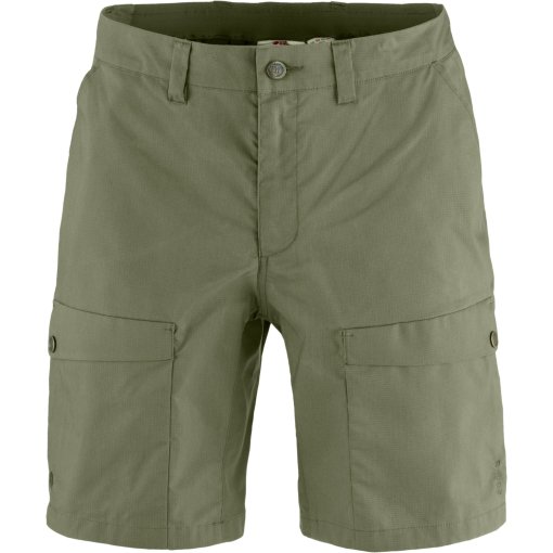Foto de Fjällräven Pantalon corto Hombre - Abisko Hybrid Trail - laurel green