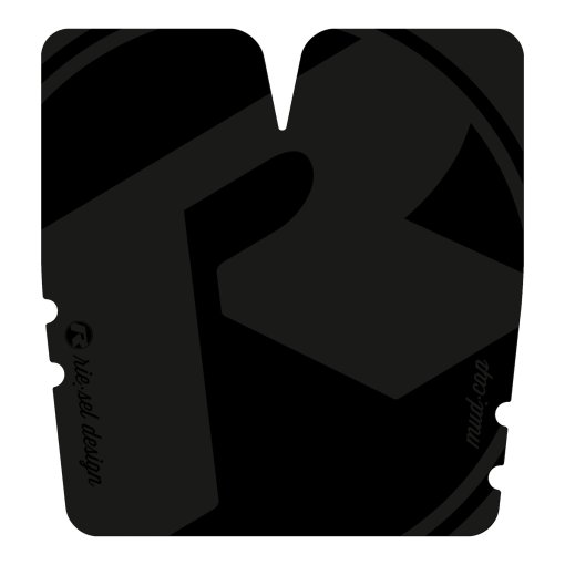 Produktbild von rie:sel design Mud:cap Visierverlängerung - Stealth