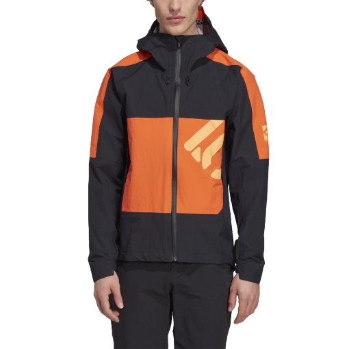 Foto de Five Ten Chaqueta Impermeable Hombre - All-Mountain - Negro / Semi Impact Orange
