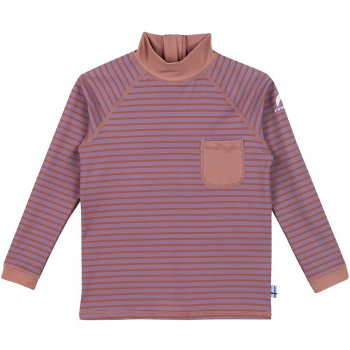 Foto de Finkid Camiseta Protección Solar Manga Larga Niño - DELFIINI EKO - valerian/peach