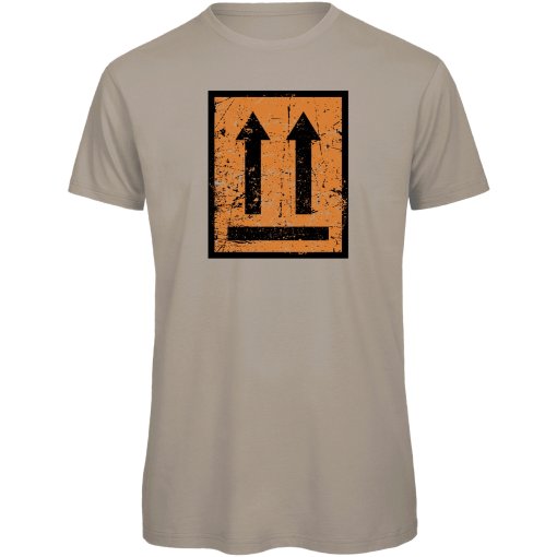 Photo produit de RTTshirts T-Shirt Vélo Homme - This Side Up - sand
