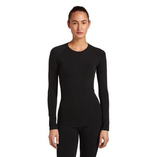 Foto de Icebreaker Camiseta de Manga Larga Mujer - Merino 260 ZoneKnit™ Seamless - Negro