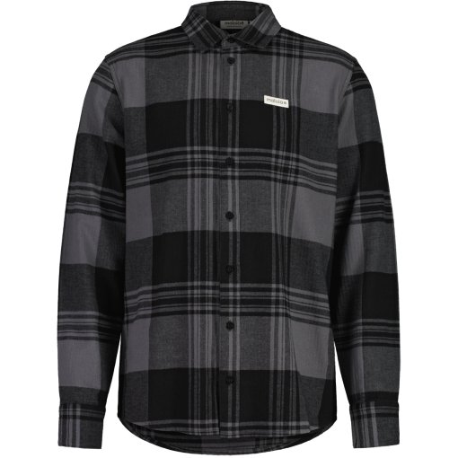 Foto de Maloja Camisa Hombre - AblancaM. Organic Cáñamo - deep black check 8857