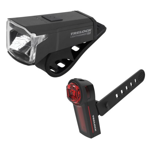 Immagine prodotto da Trelock Set Luci per Bici - LS 440 Lighthammer USB + LS 740 Vector