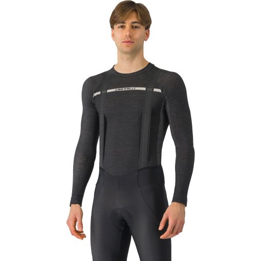 Foto de Castelli Camiseta Interior Manga Larga Hombre - Merino Seamless - negro 010