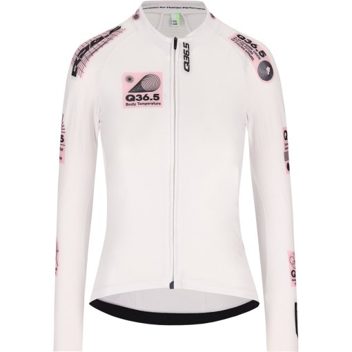 Foto de Q36.5 Maillot de Manga Larga Mujer - Gregarius Hybrid Light Retrofuture - blanco