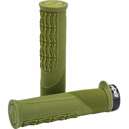Photo produit de SDG Thrice Open Core Lock-On Poignées de VTT - 136/32.5mm - olive/noir