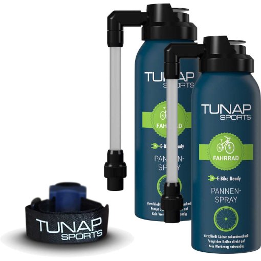 Produktbild von TUNAP Sports Pannenspray-Set - 2x125ml + Halterung
