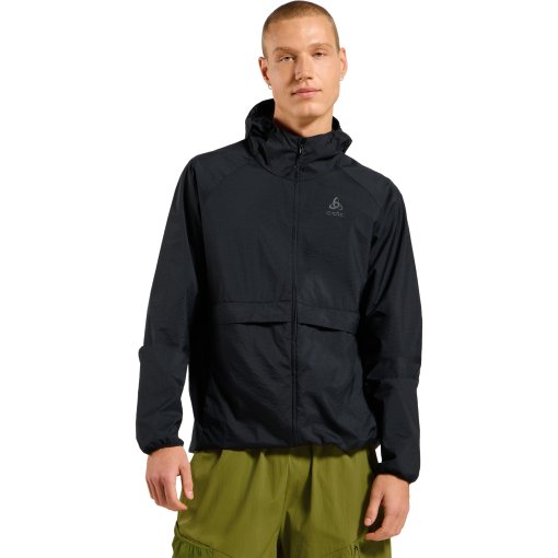 Productfoto van Odlo Essentials Windbreaker Jas met capuchon Heren - black