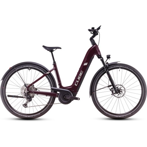 Immagine prodotto da CUBE Bicicletta Elettrica Easy Entry - NURIDE HYBRID SLX 800 Allroad - 2025 - amarone / lunar
