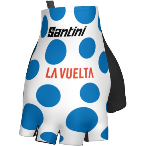 Foto de Santini Guantes Cortos - La Vuelta Polka Dot RE367CL25LVKOM - bluette BL