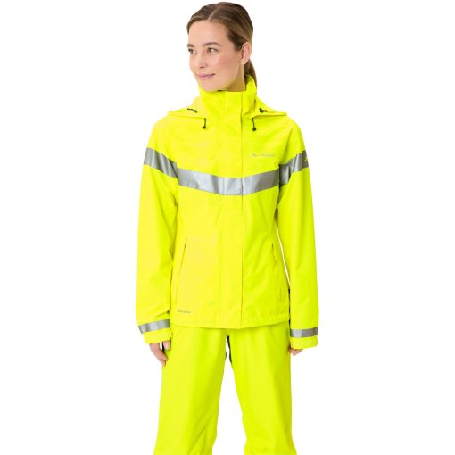 Produktbild von Vaude Luminum Regenjacke Damen - neon gelb
