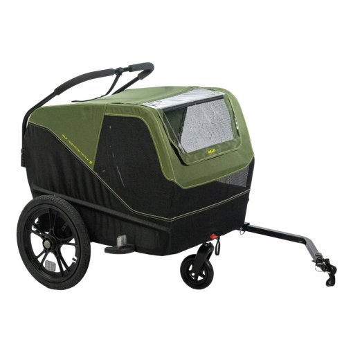 Foto de XLC Remolque Bicicleta Perros - Dog Medium BS-C12 - moss green/lime/black