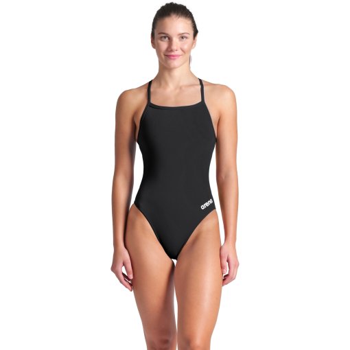 Picture of arena Performance Solid Team Challenge Swimsuit Women - Black-White
