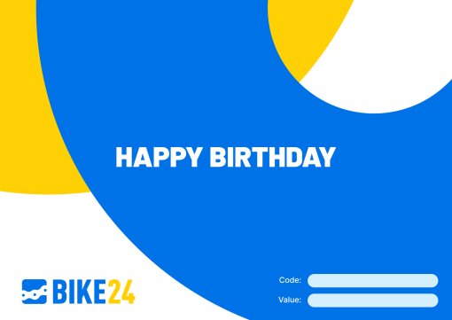 Bild von BIKE24 Geschenkgutschein - Geburtstag