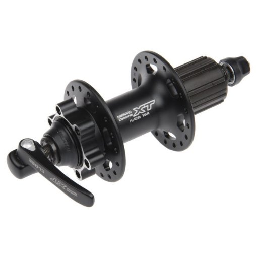 Foto de Shimano Deore XT FH-M756-A Rear Hub - 6-Bolt - QR - black