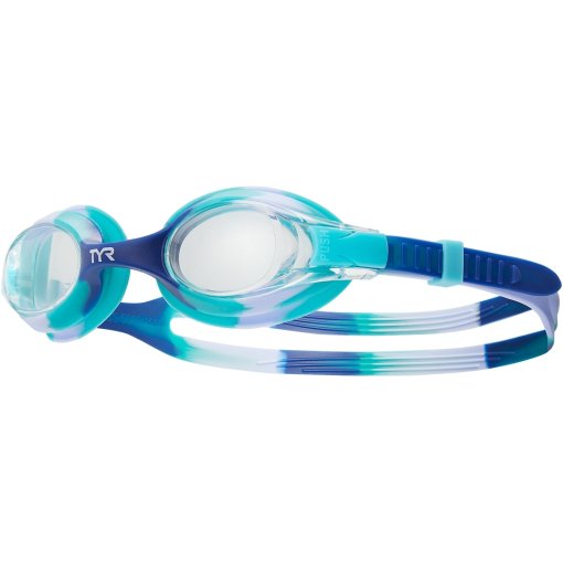 Produktbild von TYR Swimple Tie Dye Schwimmbrille Kinder - clear/purple/teal
