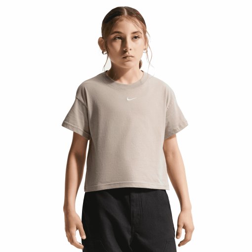 Picture of Nike Boxy Essential Tee Girls - moon particle FZ5559-211