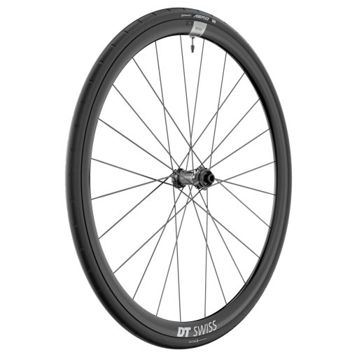 Immagine prodotto da DT Swiss | Continental Sistema a Ruota WTS - Ruota Anteriore A 1800 SPLINE 30 + Copertone Pieghevole AERO 111 - 28&quot; | 12x100mm - nero