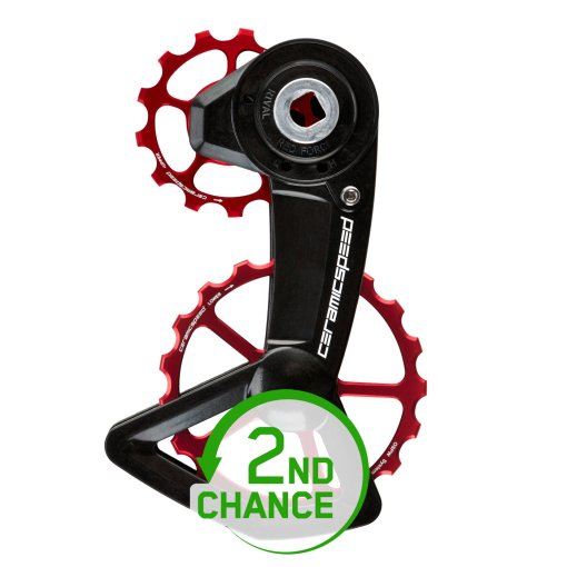 Immagine prodotto da CeramicSpeed Sistema di Pulegge Cambio - OSPW X - Cuscinetti Rivestiti | per SRAM XPLR AXS - rosso - B-Stock