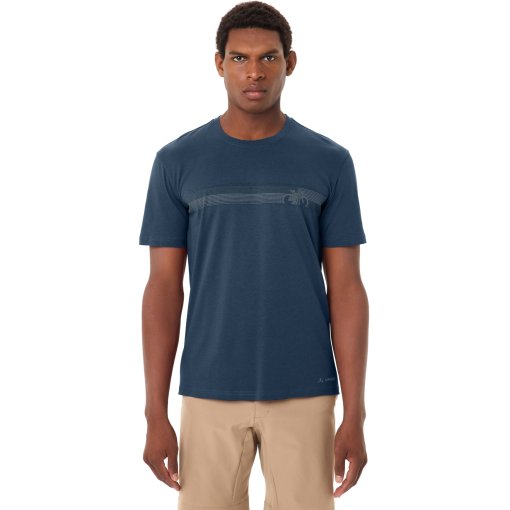 Photo produit de Vaude T-Shirt Homme - Cyclist V - dark sea/dark sea