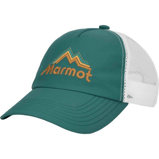 Image of Marmot Alpine Soft Mesh Trucker Cap - emerald blue