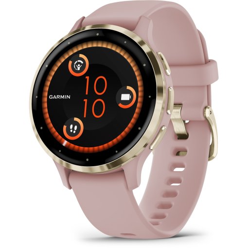 時計 GARMIN Venu 3S French Gray/Cream Gold Garmin Venu 3S Smartwatch 41mm Soft Gold Stainless Steel