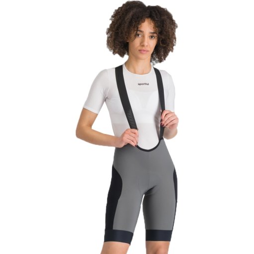 Photo produit de Sportful Cuissard à Bretelles Court Cycliste Femme - Supergiara 2 - 125 Gun Metal / Black