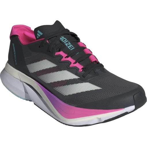 Produktbild von adidas Adizero Boston Boost 12 Laufschuhe Damen - grey five/crystal jade/lucid pink JI4481