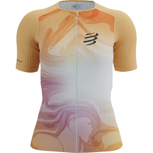 Foto de Compressport Camiseta de Manga Corta Mujer - Tri Postural Aero - buff orange print