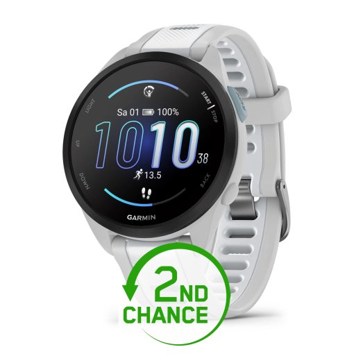 Produktbild von Garmin Forerunner 165 GPS Laufuhr - Mist Grey/Whitestone - B-Ware