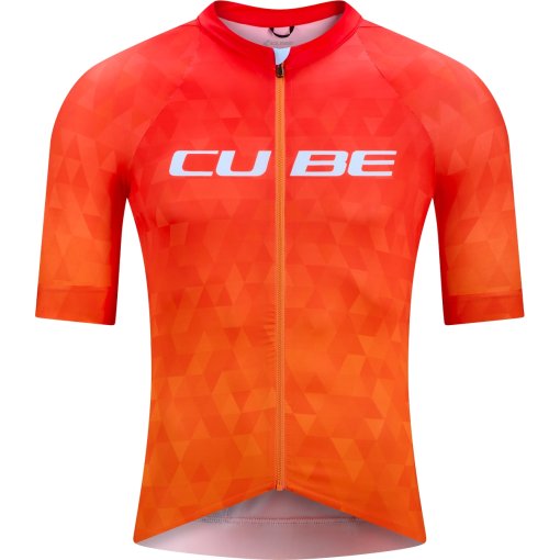 Photo produit de CUBE ROAD/XC Maillot manches courtes pour hommes - orange