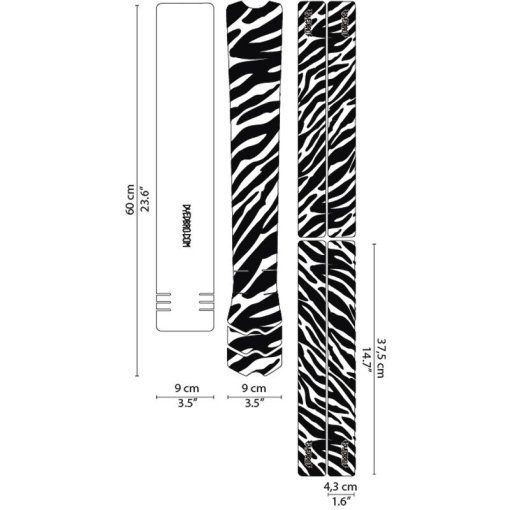 Picture of DYEDBRO Zebra Frame Protection Kit - black gloss