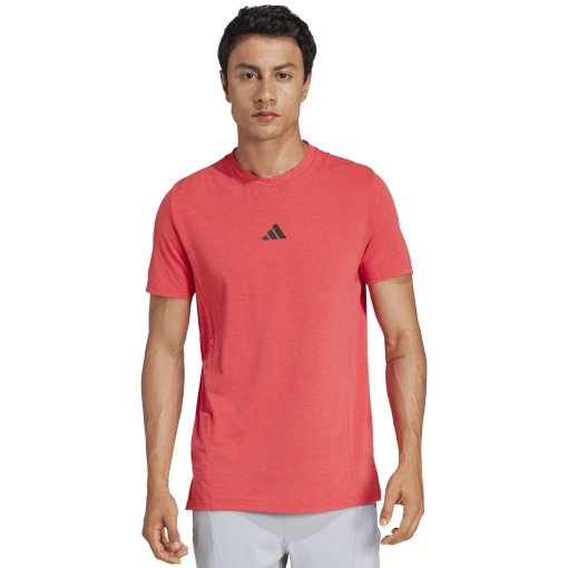Productfoto van adidas Designed for Training Shirt Heren - pure ruby JI8124