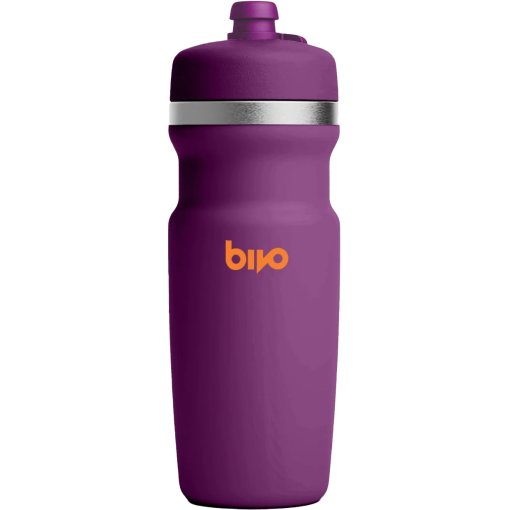 Photo produit de Bivo Trio Mini Gourde Isotherme + Couvercle Gravity Flow - 500ml - plum