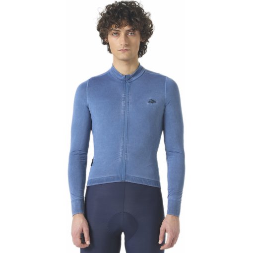Zdjęcie: Café du Cycliste Charlie Koszulka Rowerowa z Długim Rękawem Mężczyźni - cold dye/navy