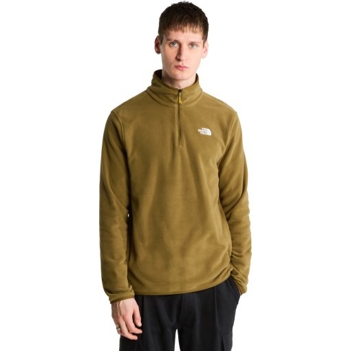 Image of The North Face Glacier Fleece 1/4 Zip Pullover Men - Caraway Seed