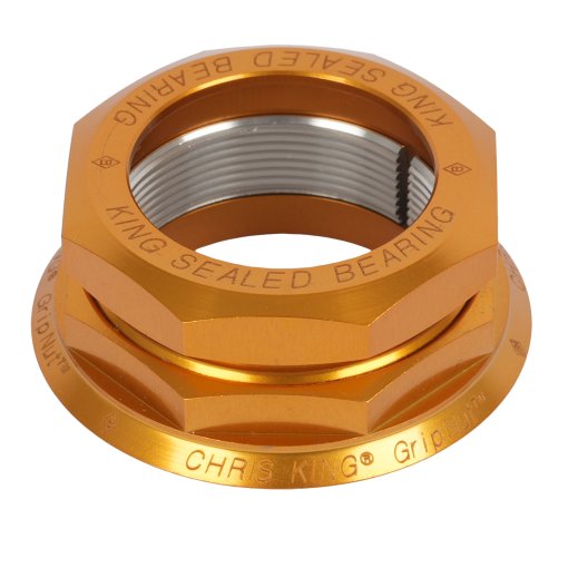 Productfoto van Chris King GripNut Balhoofd-ombouwkit 1 1/8&quot; - goud - Sotto Voce
