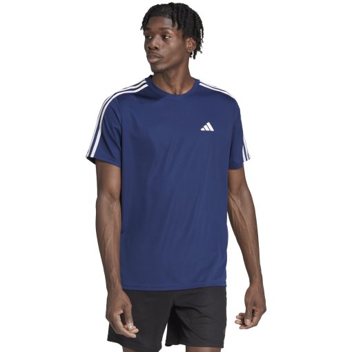 Produktbild von adidas Train Essentials T-Shirt Herren - dark blue/white IB8152